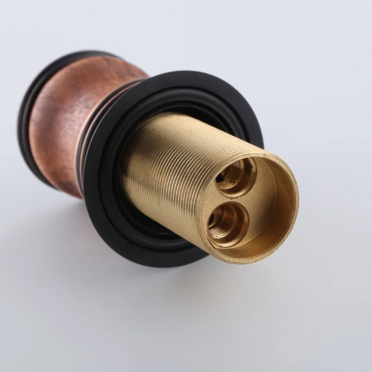 النفط مفروك البرونزية الصلبة براس انتشارا مقبضين الشلال بالوعة الحمام صنبور حوض الغرور خلاط صنبور