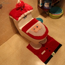 Рождественские украшения для дома Чехлы для унитаза WC Чехлы для унитаза аксессуары для ванной комнаты Необычные Чехлы для унитаза Санта Клауса