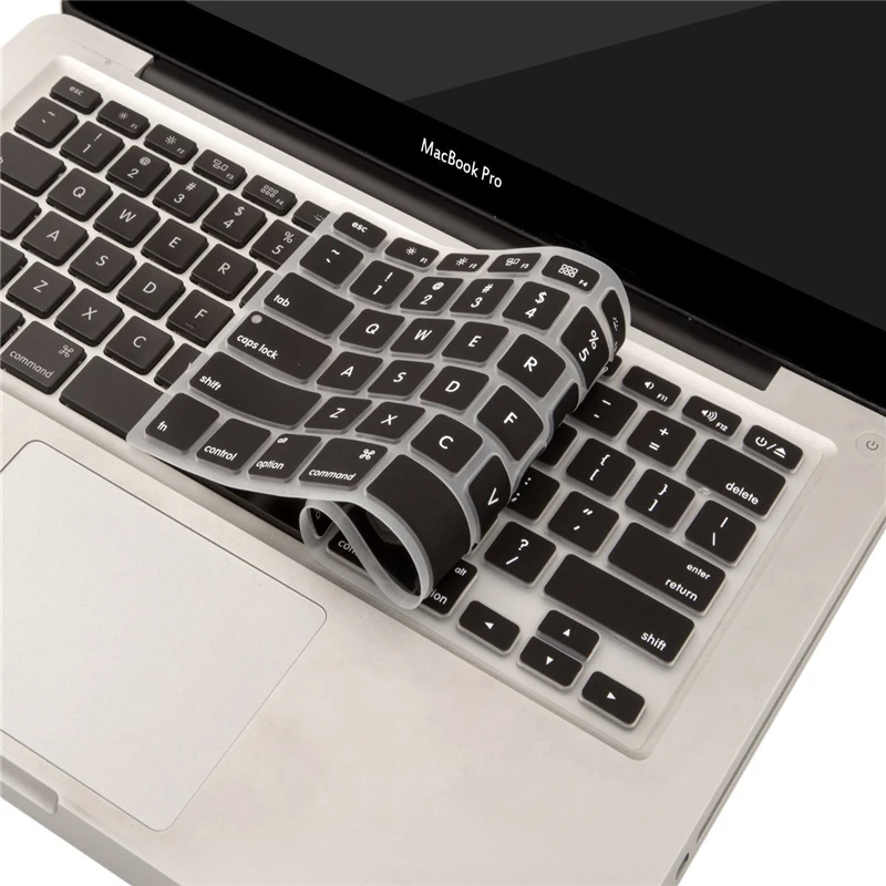 MOSISO EU/US водонепроницаемый силиконовый чехол для клавиатуры Черный Apple Macbook Air