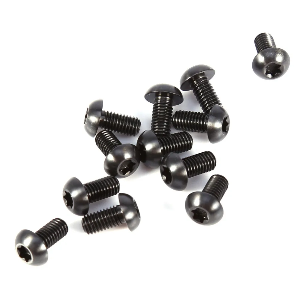 Hot! 12pcs/pack M5*10mm Alloy Bike Head Bolts Screws Fastener For Bike Bicycle T25