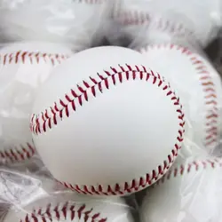 Номер 9 ручной работы Бейсбол s ПВХ верхняя Резиновая внутренняя мягкая Бейсбол шарики мяч для Софтбола Training Упражнение Бейсбол шары