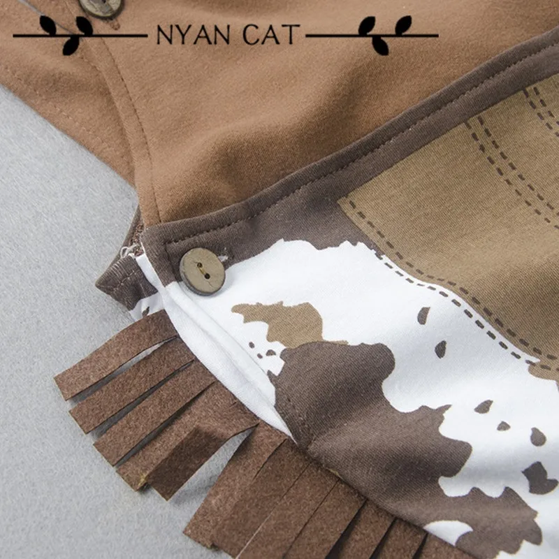 Skup Ubrania dla dzieci chłopiec kostium niemowlę maluch kowbojem zestaw 3 sztuk kapelusz + szalik + dziecko Romper Halloween Purim przypadku stroje urodzinowe