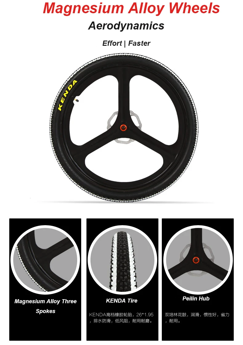 Discount 26 "Carbon fiber mountain bike 27 speed oil dish magnesium alloy wheel shock absorber fork carbon fiber mountain bike M370 dial 1