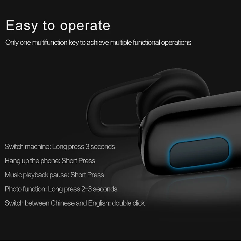 Skup USAMS bezprzewodowe słuchawki Bluetooth Stereo HD redukcja szumów z mikrofonem zestaw głośnomówiący Bluetooth 4.1 słuchawka do iphone a Samsung