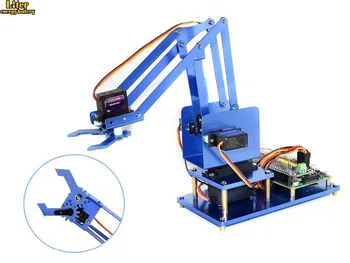 

4-DOF Metal Robot Arm Kit for Raspberry Pi Zero/Zero W/Zero WH/2B/3B/3B+ Bluetooth / WiFi Remote Control