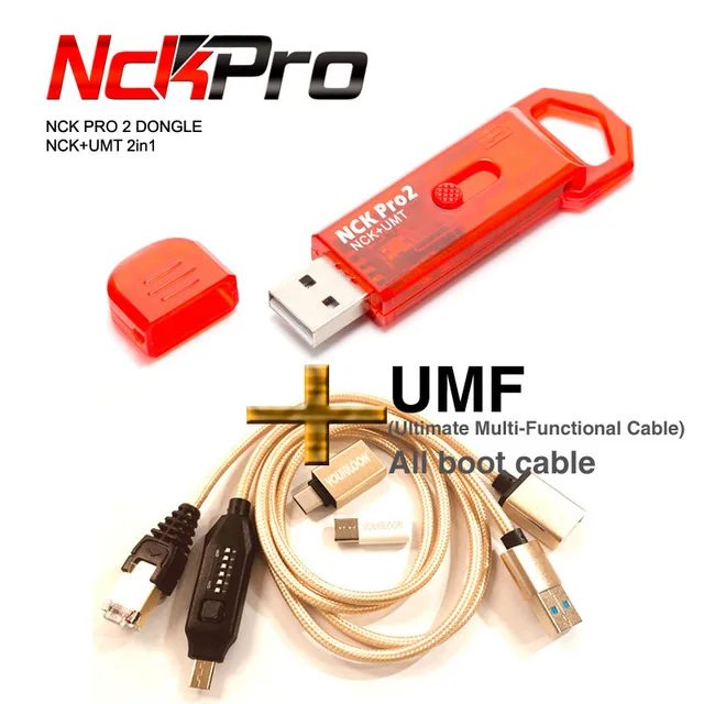 Оригинальный NCK Pro 2 Dongle NCK Dongle + UMT Dongle 2 в 1 Функция + Umf кабель (все в одном кабеле) Бесплатная доставка