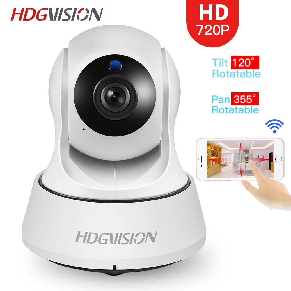 

Hdgvision Home Security IP Camera Wireless WiFi Camera Surveillance 1080P Night Vision CCTV Baby Monitor