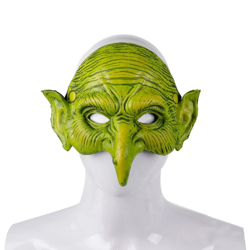 

Halloween Wich Mascaras Disfraces Carnival Festival Party 3D Soft Pu Foam Witcher Masquerade Crossdresser Green Goblin Mask