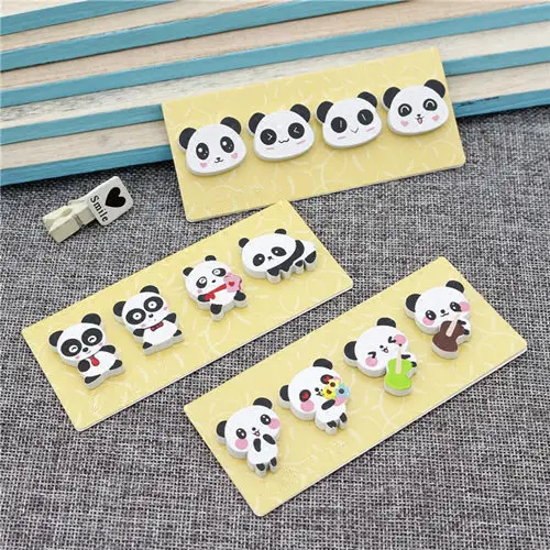 magnetic wooden animals kids panda bear stickers 5
