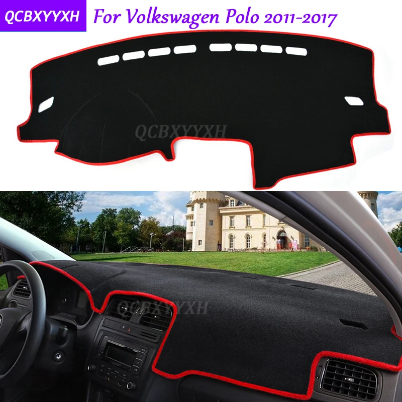 Для Volkswagen Polo 2011- коврик на приборную панель защитный интерьер Photophobism коврик тент подушка для автомобиля Стайлинг авто аксессуары