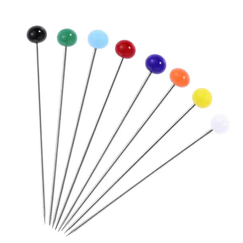 500 PCS/ Pack Glass Head Pins Ball Head Pins Needles Bead Pins