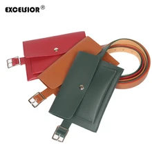 EXCELSIOR модные женские сумки высокого качества из искусственной кожи поясная сумка Твердые мини ремень Поворотный замок для сумок и подушек в форме сумки G2120