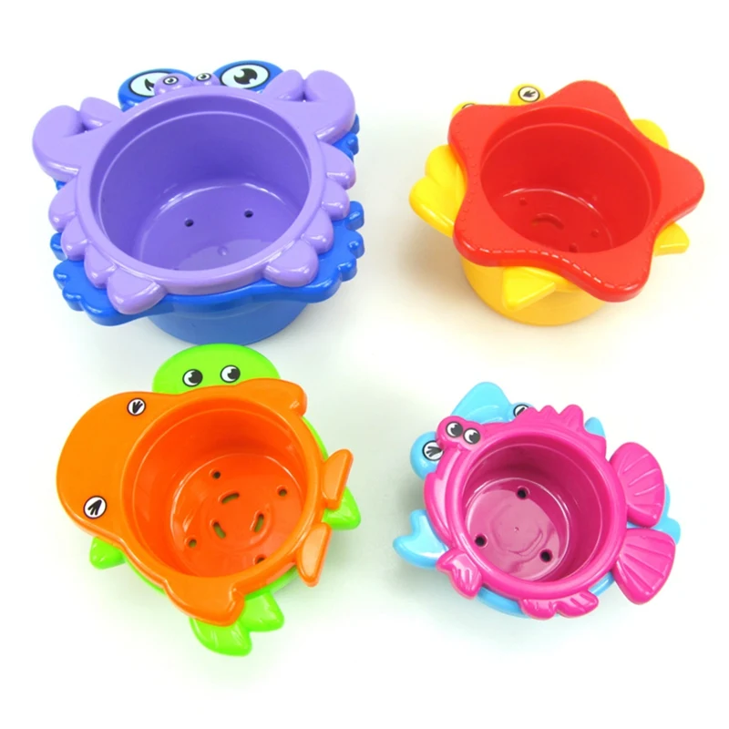 Baby Bath Toy Cartoon Animals Water Toy For Kid Children Shower  Cup Bathroom Water Game Toys