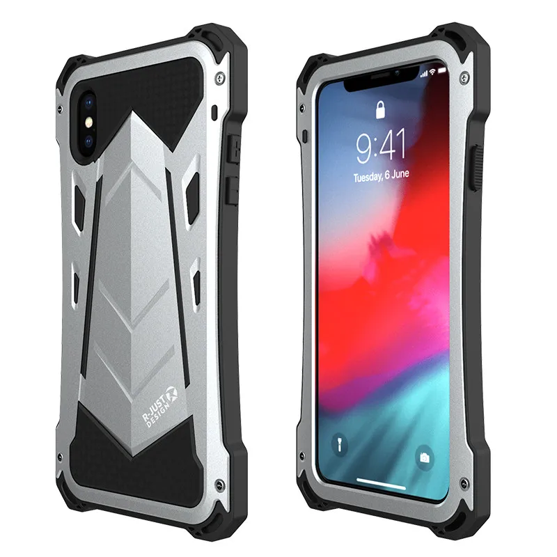 R JUST For iPhone Xs Max Xr Case Coque WaterProof