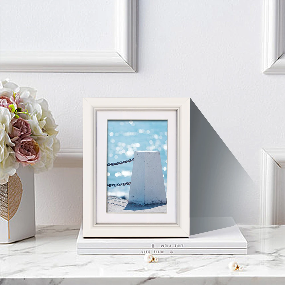 Giftgarden 4x6 белые художественные настенные фоторамки модные деревянные рамки для