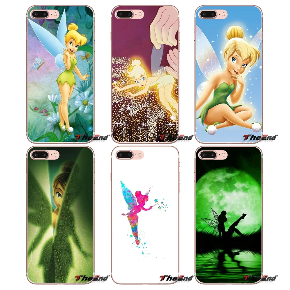 

For Apple iPhone X 4 4S 5 5S SE 5C 6 6S 7 8 Plus 6Plus 7plus 8plus Fundas Coque Peter Pan Wendy Tinkerbell Soft Case Cover