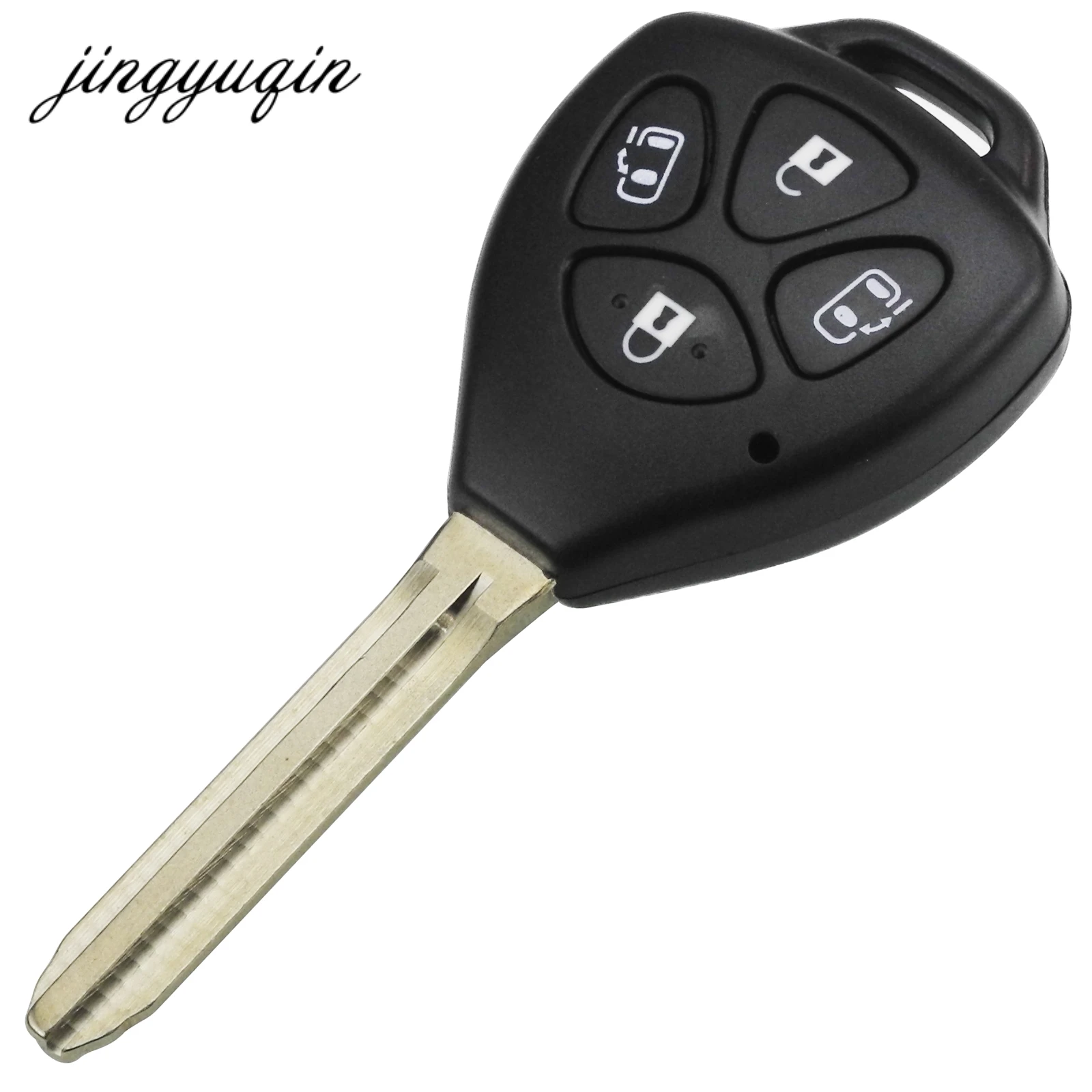 Чехол для дистанционного ключа jingyuqin 50 шт./лот 3/4 кнопки Toyota Alphard Camry Corolla Сменный