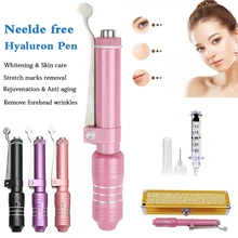 Гиалуроновой шприц-ручка Массаж ручка для мезотерапии высокое давление кислоты микро пистолеты против морщин гиалурон пистолет инъекции машины