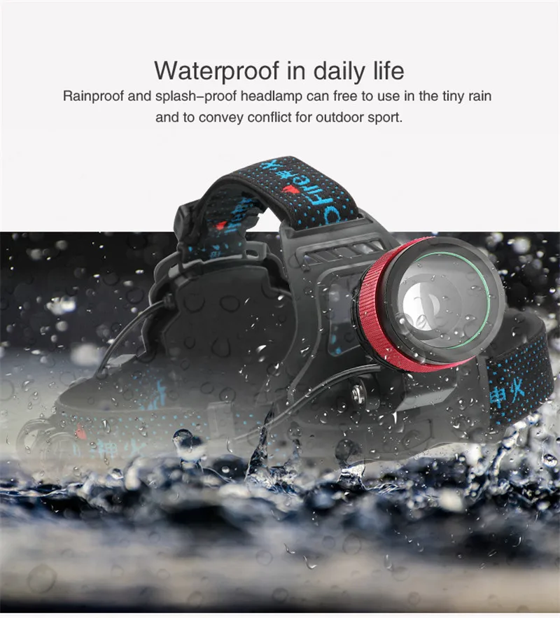 Supfire HL01 CREE XML T6 800 Lm Фары Водонепроницаемый фар AA/14500 Батарея для кемпинга