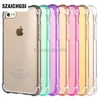 

SZAICHGSI Anti-Knock Clear Soft TPU+PVC Cell Phone Case Cover for iPhone 7 Plus 5.5 inch wholesale 500pcs/lot