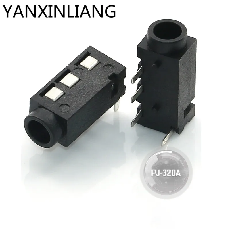 20PCS DIP PJ320A 3.5MM Headphone Audio Socket PJ 320A PJ320 PJ 320 4 ...