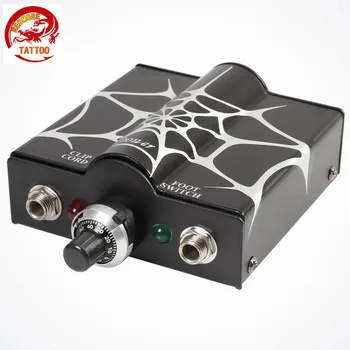 

Professional Mini Tattoo Power Supply Black Spider Web Double Wave Tattoo Power Supply For Tattoo Body Art