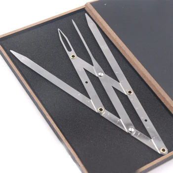 

1pcs PProfessional 4 Prong Stainless Steel Eyebrow Ruler Gold Golden mean calipers With Scale Microblading Supplies