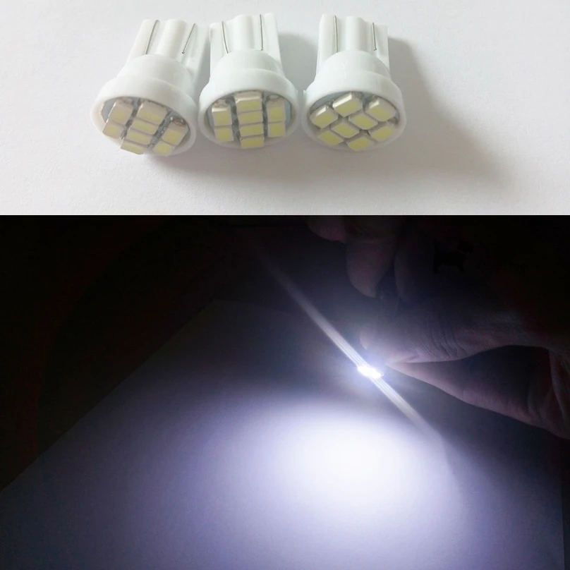 50 Pcs Led T10 8 smd 1206 8leds 8SMD Car Interior Light 194 168 192 W5W 3020 Auto Wedge Lighting DC car styling free shipping | Автомобили