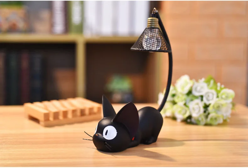 Magic Cat Night Light LED Night Lamp Creative Resin Cute Animal Room Corridor Bedroom Ornaments Home Decoration Gift