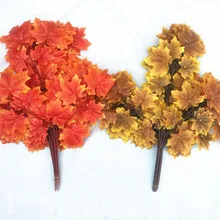 12 шт., 60 см, кленовый лист, дерево, листья, шелк, искусственные ветки для свадьбы, вечеринки, дома, офиса, места, украшения, дизайн