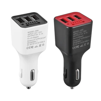

Car Fresh Air Purifier 3 USB Charger 2 In 1 Fast Charger Negative Ion Ionizer Oxygen Generator Cleaner