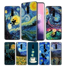 Starry Night Soft Black Silicone Case Cover for OnePlus 6 6T 7 Pro 5G Ultra-thin TPU Phone Back Protective