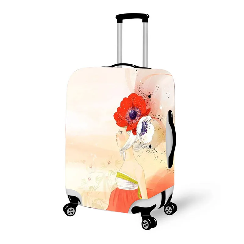 Защитный чехол для чемодана, чехол, аксессуары для путешествий, чехол для багажа, красивый рисунок, чехол, чехол для костюма