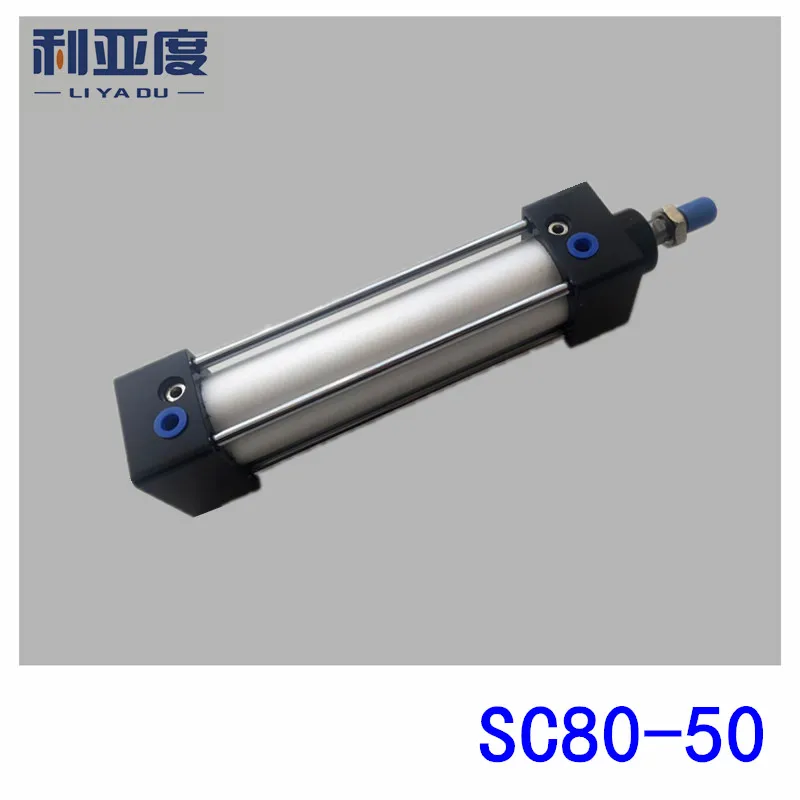 SC80* 50 Род алюминиевого сплава стандартный цилиндр sc80x50 пневматические компоненты 80 мм диаметр 50 мм ход