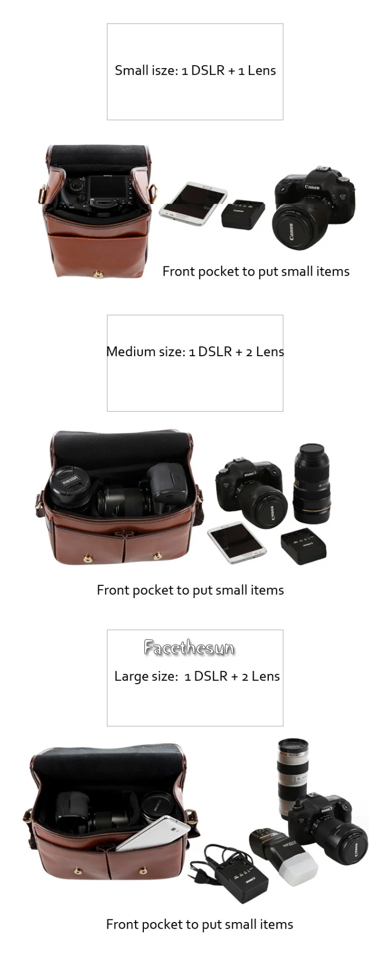 Roadfisher PU кожаная винтажная цифровая зеркальная камера Футляр для передвижного фотоаппарата сумка-мессенджер сумка-вкладыш чехол для Canon Nikon sony Pentax