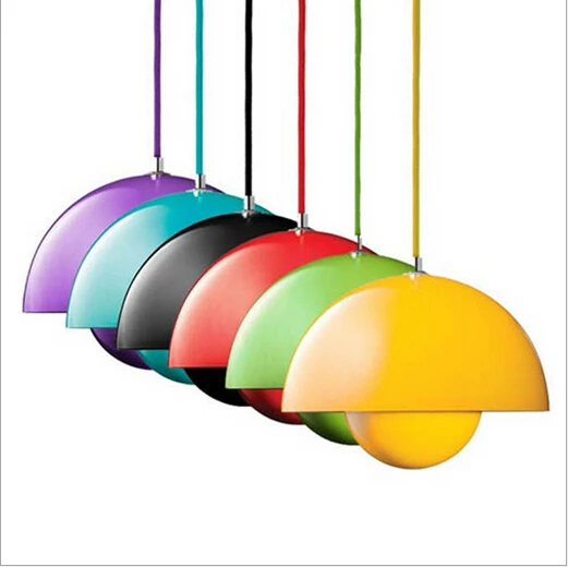 

Verner Panton Flowerpot Pendant Light Modern novel design lamp for living room bed room restaurant 1734