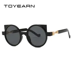 Toyearn 2019 нового будущего, брендовые дизайнерские солнцезащитные очки «кошачий глаз» Для женщин Винтаж изумленный взгляд в ритме уличной