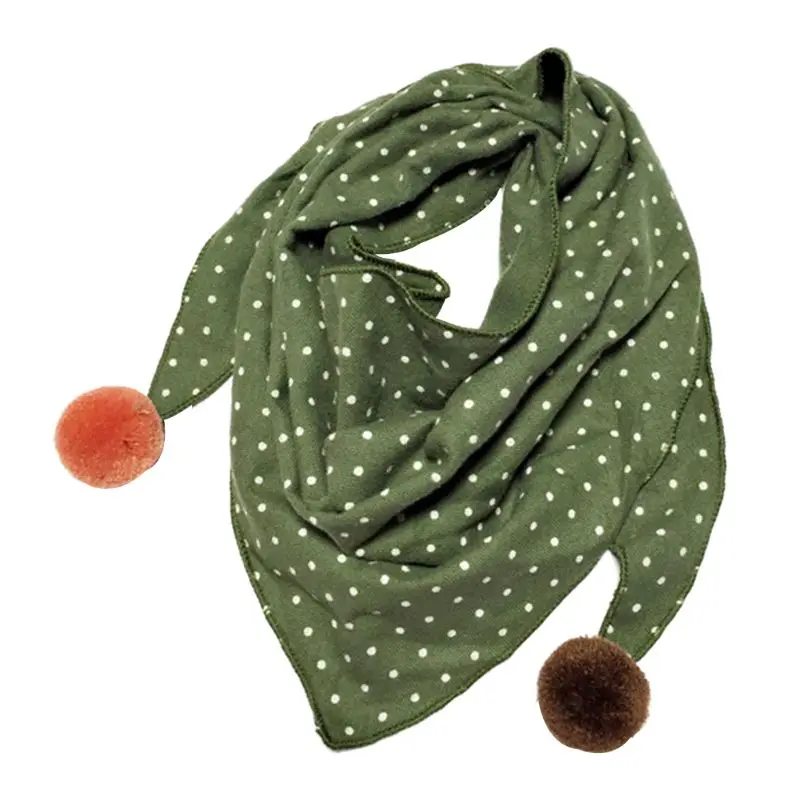 Треугольные шарфы для маленьких девочек; осенне-зимняя шаль для мальчиков; детский хлопковый шейный платок