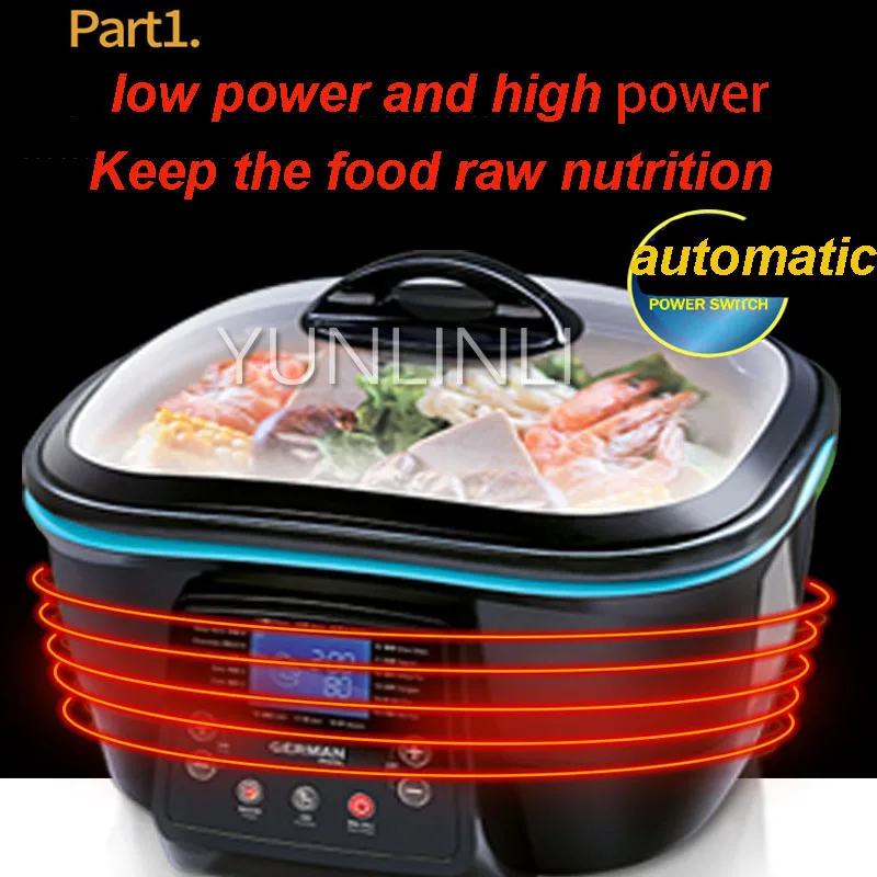 Электрическая Горячая кастрюля, Корейская многофункциональная электрическая плита, чайник, сковорода, многофункциональная кастрюля для приготовления пищи, DFC-818