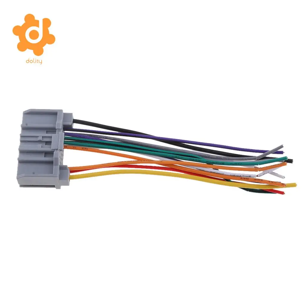 dolity Audio Car Stereo Wiring Harness CD Player Wire for Jeep Wrangler Compass