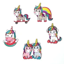 Маленькая лошадь мультфильм животных импортная машина бирка с вышивкой происхождения патч на заказ тканевая паста