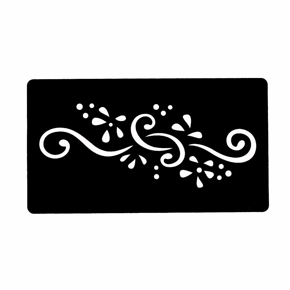 1 Sheet Shoulder Body Art Paint Henna Tattoo Stencil Flower Lace Design for Girl Samll Henna Tattoo Indian Stencil Painless G149 (2)