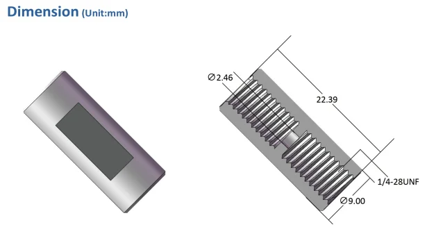 PTFE прямой разъем с внутренней резьбой