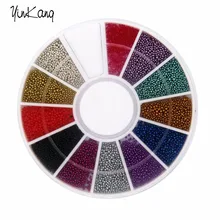 12 colors New Arrival New Tiny Circle Bead Decoration 3D Nail Art Caviar Free Shipping