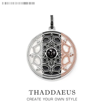 

Pendant Black Royal Lotos Amulet,2017 Brand New Fashion Jewelry Europe Style Bijoux Trendy Silver Gift For Woman