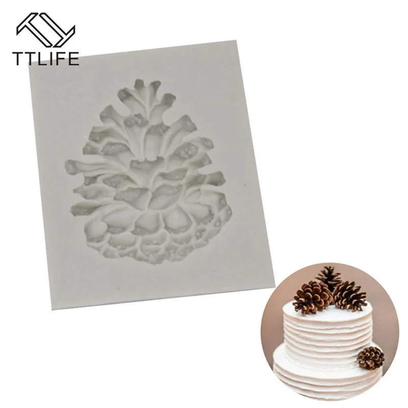 TTLIFE Pinecone форма силиконовая помадной формы для украшения торта инструменты