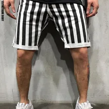 Летние новые полосатые клетчатые мужские спортивные шорты для спортзала мужские шорты для фитнеса тренировки бодибилдинга брендовые короткие штаны
