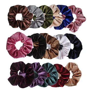 

HAICAR 16 Pcs Whosale Velvet Elastic Hair Bands Scrunchy for Women or Girls Hair Accessories dropship 20#