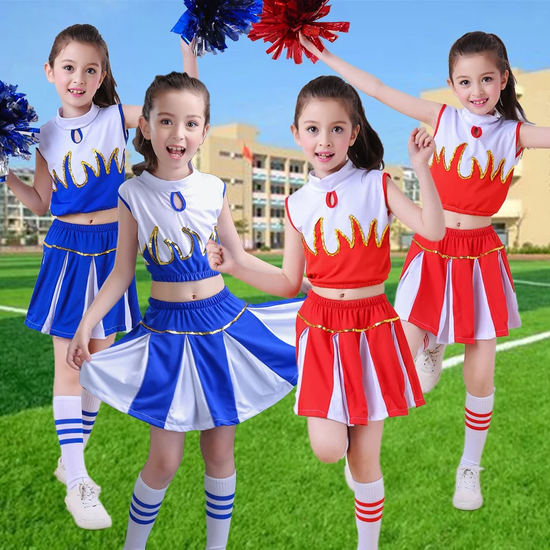 Children cheerleading apparel men and women gymnastics aerobics
