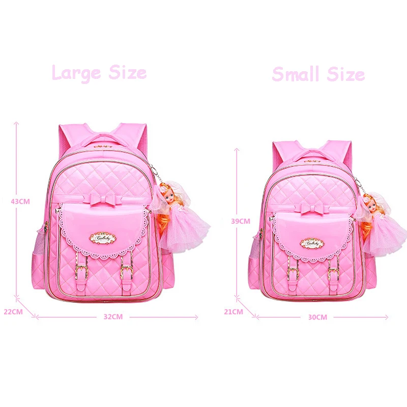 Новое платье для девочек школьные рюкзаки детские школьные сумки для девочек рюкзак принцесса розовый Детские ранцы школьная сумка ранец Mochilas